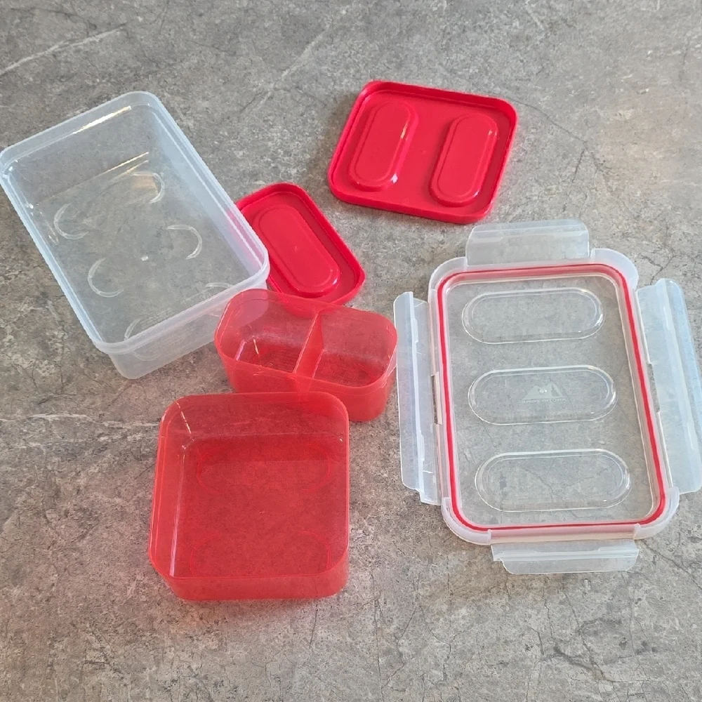 (J39) Pink Kitchen Food Storage Solution